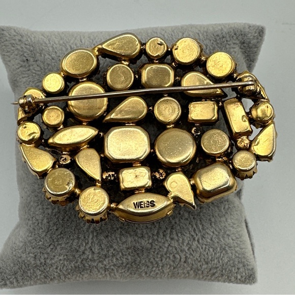 Vintage rare amazing Weiss Multicolor brooch #208 - Picture 3 of 7